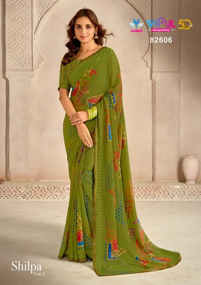 Shilpa Vol 1 By Vipul Georgette Daily Wear Sarees Wholesale Price In Surat